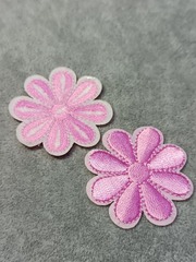 Термоаппликация, р. 4 см, розовый