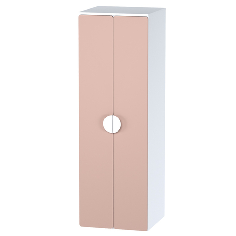 Шкаф распашной с 2 дверьми, штангой и полкой ПИКСИ, 60x57x180, мечтательный розовый