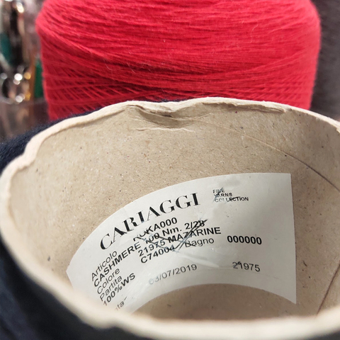 Кашемир 2/28 CARIAGGI CASHMERE 100 темно-синий