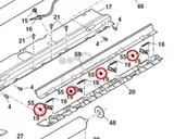 Звездочка блок бар оригинал для Sharp SF2114 / SF2314 / SF2514 / AR163 / AR235 / AR275 LX-WZ0001QSZZ