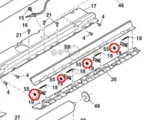 Звездочка блок бар оригинал для Sharp SF2114 / SF2314 / SF2514 / AR163 / AR235 / AR275 LX-WZ0001QSZZ