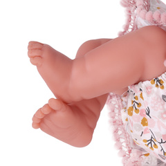 Munecas Antonio Juan Кукла Лючия в сером, мягконабивная, гибкая, 29 см (17194)