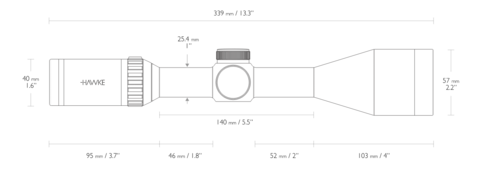 ОПТИЧЕСКИЙ ПРИЦЕЛ HAWKE VANTAGE SF 3-12×50 IR (1/2 MIL DOT)