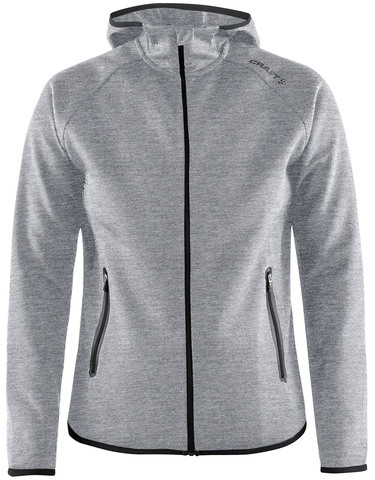 Женская куртка толстовка с капюшоном Craft Emotion Full Zip Hood Grey Melange