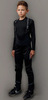 Детский утеплённый лыжный костюм Nordski Jr. Base Pink-Black с высокой спинкой
