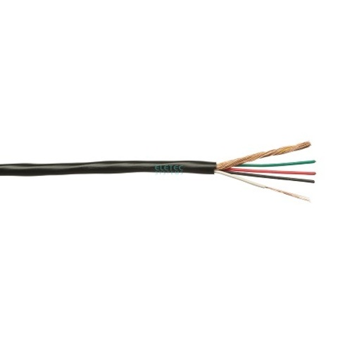 Комбинированный кабель Eletec Video+4х0,22 мм2 наружный (аналог ШВЭП 5х0,22 мм2), 200 м