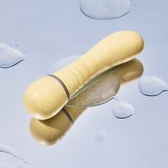 Желтый вибратор G-точки Shibae Toys - 17,5 см. - 