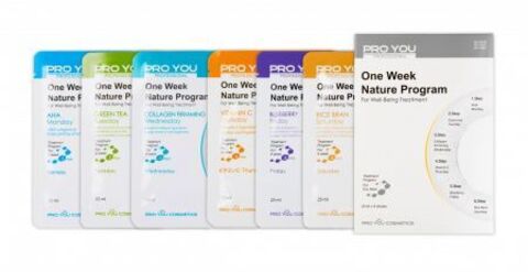 Pro You Набор тканевых масок, 6*25 мл | One Week Nature Program For Well-being Treatment