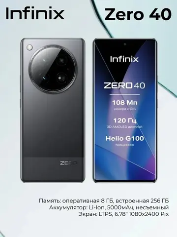 Смартфон Zero 40 8/256GB Черный