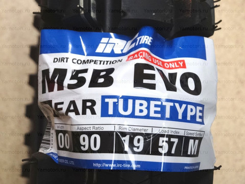 Внедорожная мото резина 100/90-19 IRC M5B EVO 57M TT R