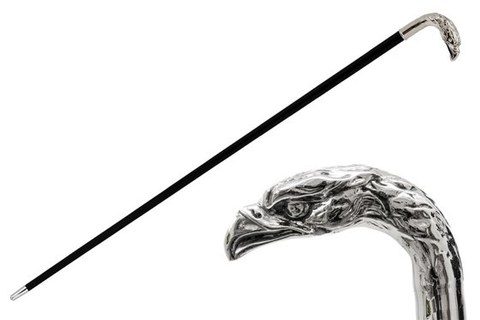 Трость мужская Pasotti Silver Eagle Cane, Италия.