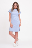 Платье для беременных и кормящих 10506 голубой