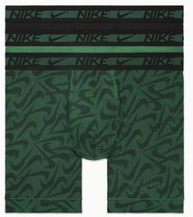 Боксерки Nike Dri-Fit Ultra Stretch Micro Boxer Brief 3P - malachite geo swoosh/black/malac