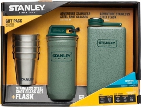 Картинка фляга для алкоголя Stanley Adventure Набор 0,59ML+0,23L Зеленый - 1