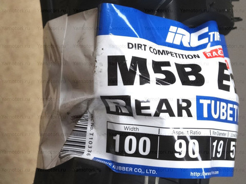 Внедорожная мотопокрышка 100/90-19 IRC M5B EVO 57M TT R