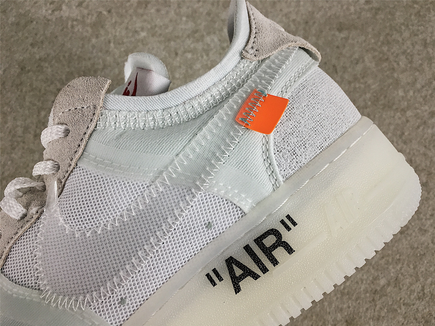 nike air force x off white fluo