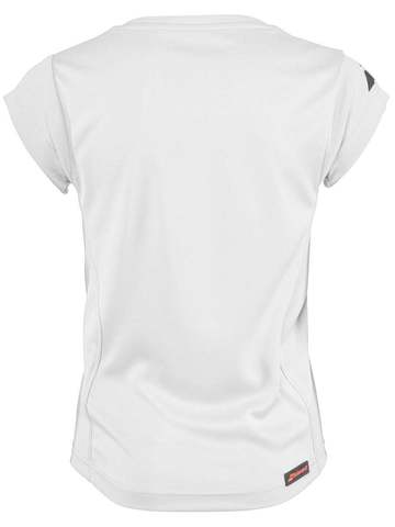 Теннисная футболка для девочек Babolat Core Flag Club Tee white