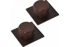 Набор отбойников для дверей 2шт. (база-нерж с покр)