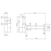 Gessi 01375#149 Сифон для биде, цвет: Finox Brushed Nickel