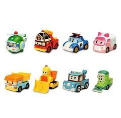 Robocar Poli Металлическая машинка Брунер, 6 см (83165)