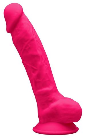 Розовый фаллоимитатор-реалистик Premium Dildo 7