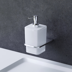 Стеклянный диспенсер для жидкого мыла с настенным держателем  AM.PM INSPIRE 2.0  - A50A36900