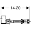 Комплект креплений к стене при угловом монтаже Geberit Duofix 111.835.00.1