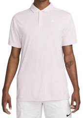 Поло теннисное Nike Men's Court Dri-Fit Solid Polo - pink foam/white