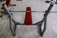 Олимпийская горизонтальная скамья для жима, со стойками Aerofit IFOFB