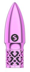 Розовая перезаряжаемая вибропуля Glitter - 6,8 см. - 