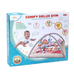 Funkids Развивающий коврик c бортиками Comfy Delux Gym розовый (CC9022)