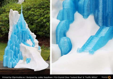 Пластик для 3D-принтера Fillamentum PLA Crystal Clear Iceland Blue