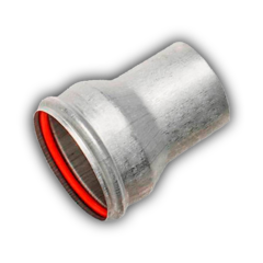 Переходник дымохода D60/80 M/F (папа/мама)