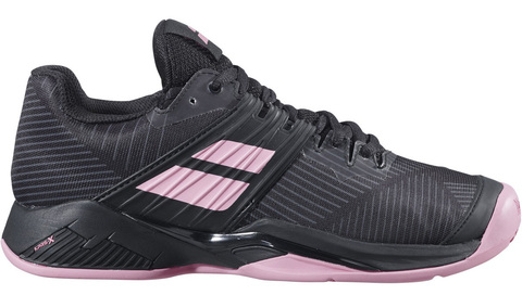 Женские теннисные кроссовки Babolat Propulse Fury Clay Women - black/geranium pink