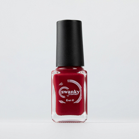 Swanky Stamping, Лак для стемпинга S82 - Бордо (6 мл)