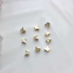 Бусины разделители в форме бабочки, позолота, 10 штук, Р070