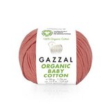 Пряжа Gazzal Organic Baby Cotton 419 коралл