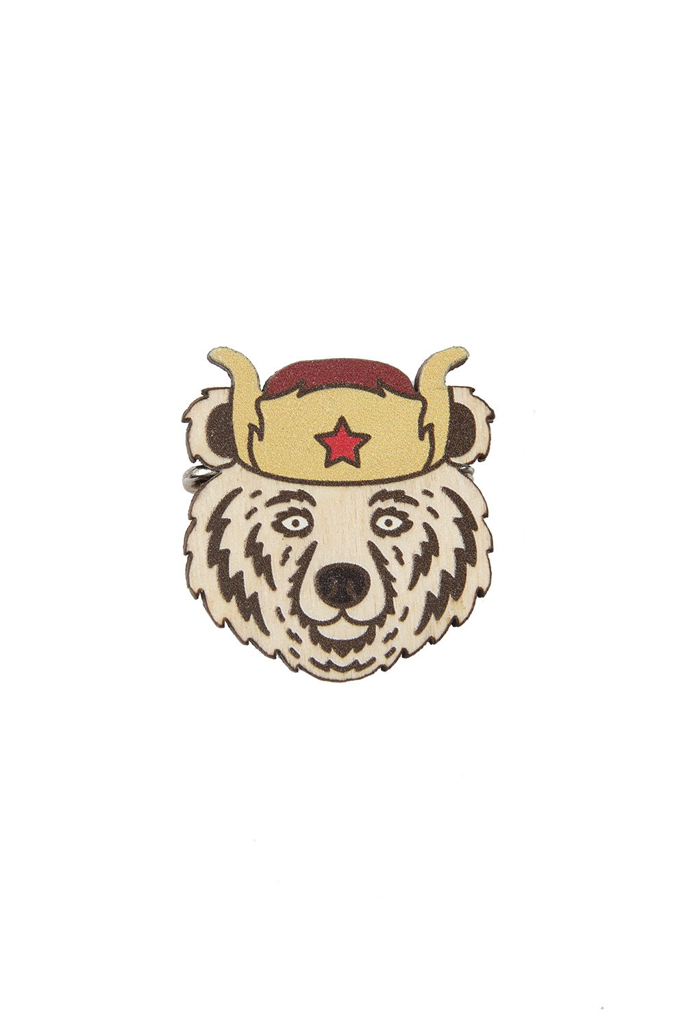 Медведь в шапке ушанке рисунок