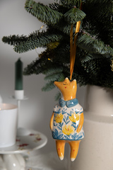 Керамическая елочная игрушка 