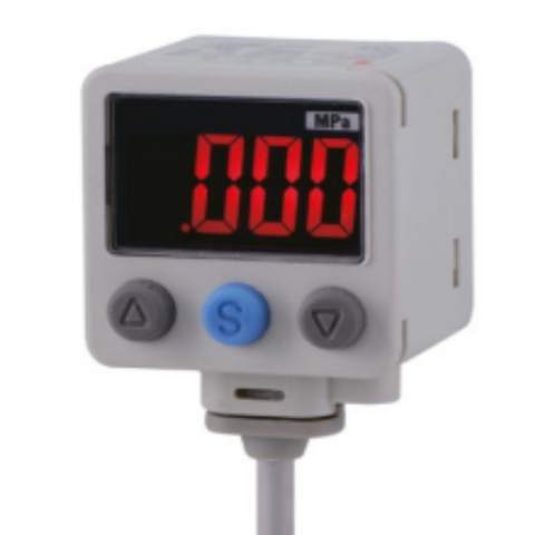 ISE40A-01-V-XKV01   Прецизионный датчик давления с цифр. индикацией от -0.1 до 1 МПа, 2PNP + 4-20мА, R1/8