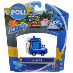 Robocar Poli Металлическая машинка Бэнни, 6 см (83254)