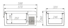 Компрессорный автохолодильник Alpicool C15 (12V/24V/220V, 15л)