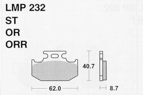 Колодки дискового тормоза AP Racing LMP232 ST  (FDB659 / FA152)