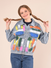 Куртка женская джинсовая