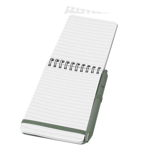 Блокнот Thalaasa формата А6 в твердой обложке из океанического пластика с шариковой ручкой