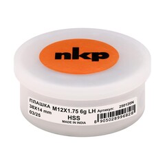 Плашка М12х1,75 DINEN22568 (LH-Левая) HSS 6g 38х14мм NKP 250120N