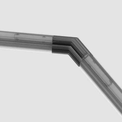 Угол для соединения 135° встраиваемого магнитного шинопровода Maytoni Gravity TRA010CLO-42B