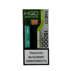 Одноразовая электронная сигарета HQD Neo 15000 - Лимон Лайм (15000 затяжек)
