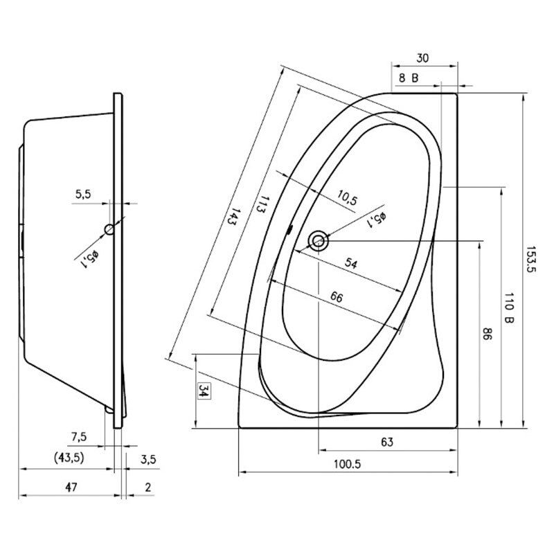 ванна Riho Aryl 153