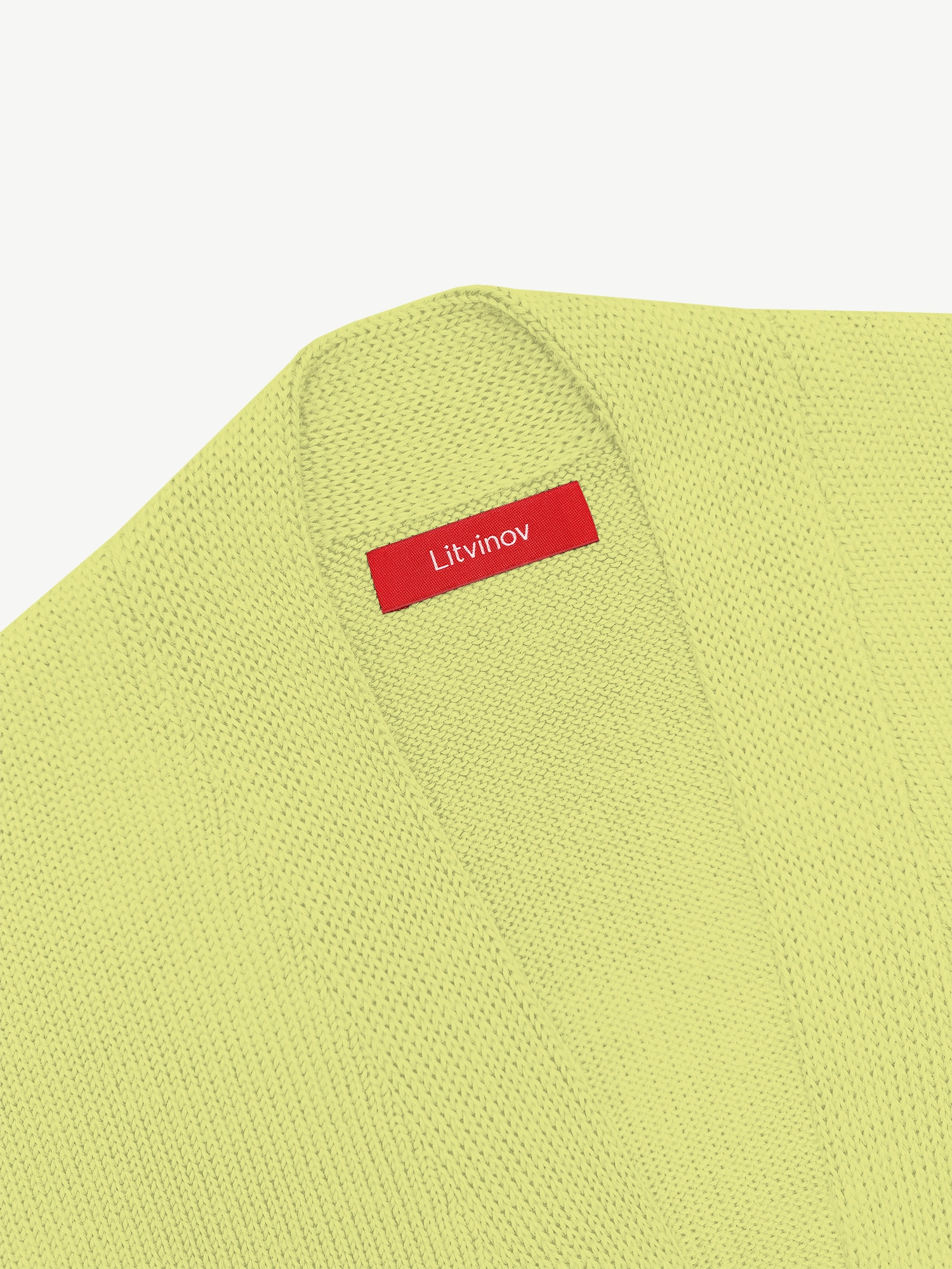 Кардиган с планкой из экохлопка